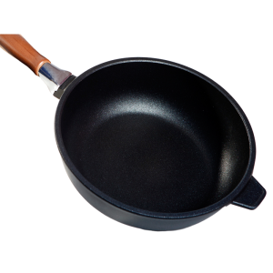 Sartén honda 20cm de fundición con mango desmontable